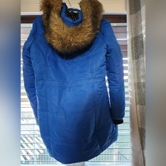 Blue Point Zero Inset Hood Jacket With Removable Faux Fur Trim - Picture 2 of 4